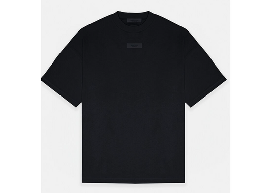 Fear of God Essentials Tee Jet Black logo