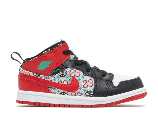 Air Jordan 1 Mid SE TD Ugly Christmas Sweater