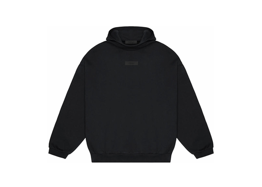 Fear of god essentials hoodie Jet Black