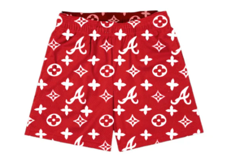 Red A Mesh Shorts