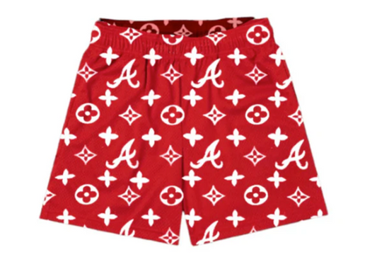 Red A Mesh Shorts