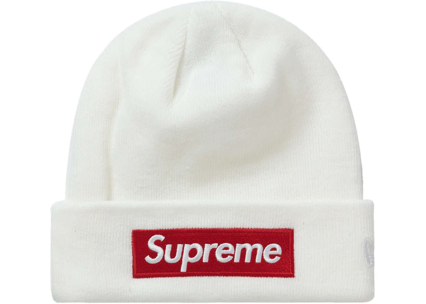 Supreme New Era Box Logo Beanie (FW21) White