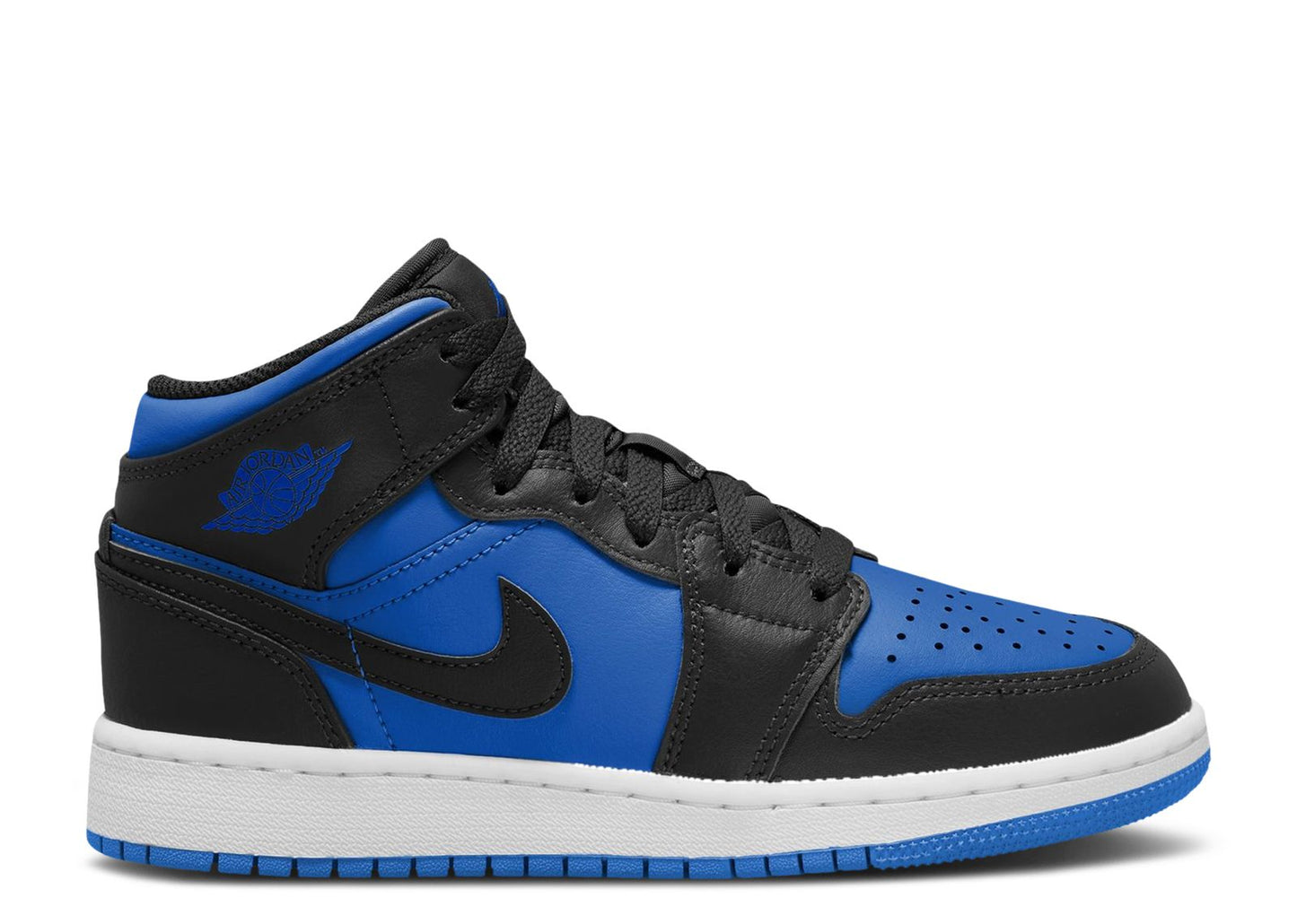 Air Jordan 1 Mid GS Black Royal Blue