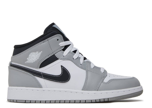 Air Jordan 1 Mid GS Light Smoke Grey