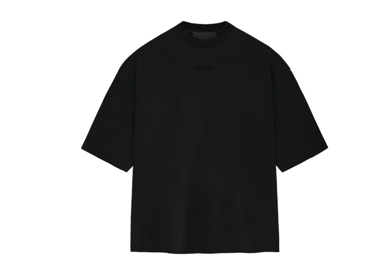 Fear of God Essentials small logo jet black Tee – 513HEATZ