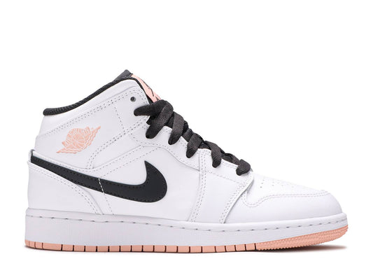 Air Jordan 1 Mid GS White Arctic Orange