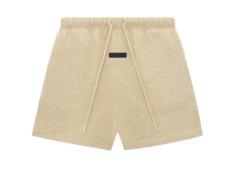 Fear of god essentials  gold heather shorts