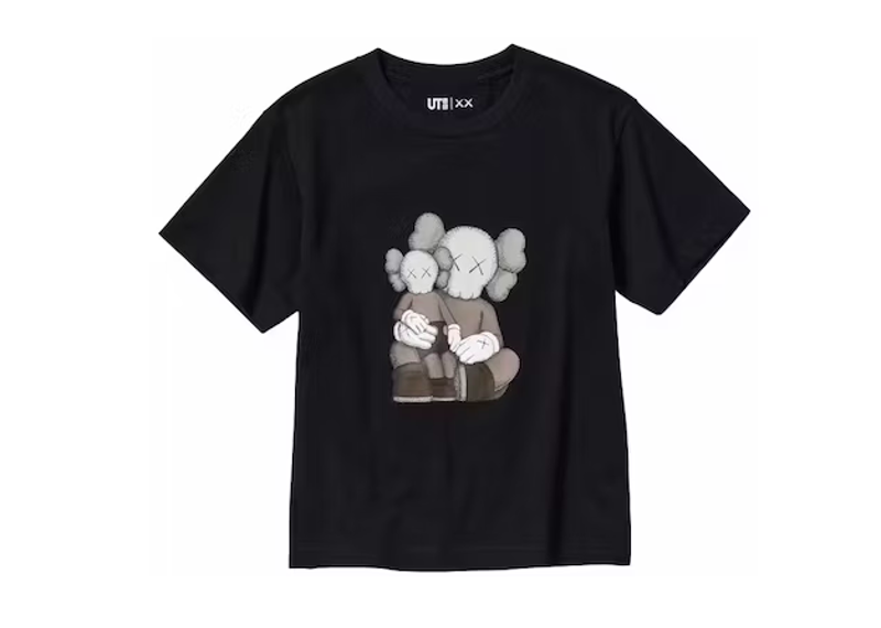 KAWS x Uniqlo Kids UT Short Sleeve Graphic T-shirt Black