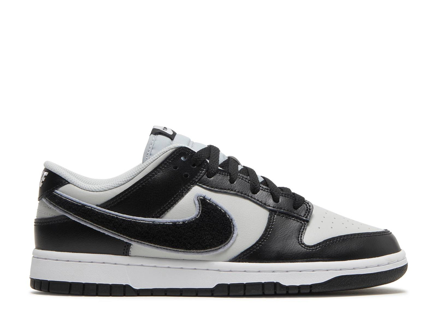 Dunk Low Chenille Swoosh - Black Grey Fog