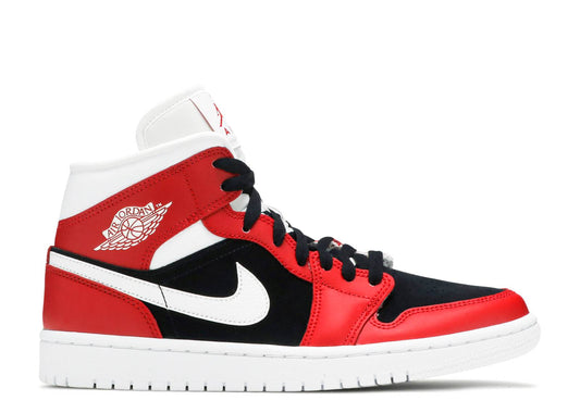 Wmns Air Jordan 1 Mid Gym Red Black