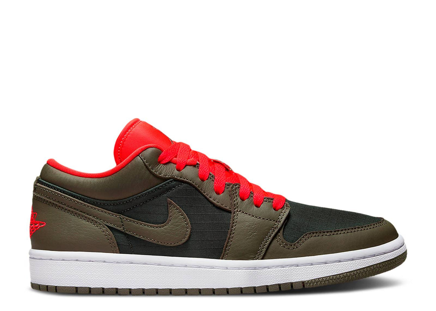 Wmns Air Jordan 1 Low SE Black Olive Bright Crimson