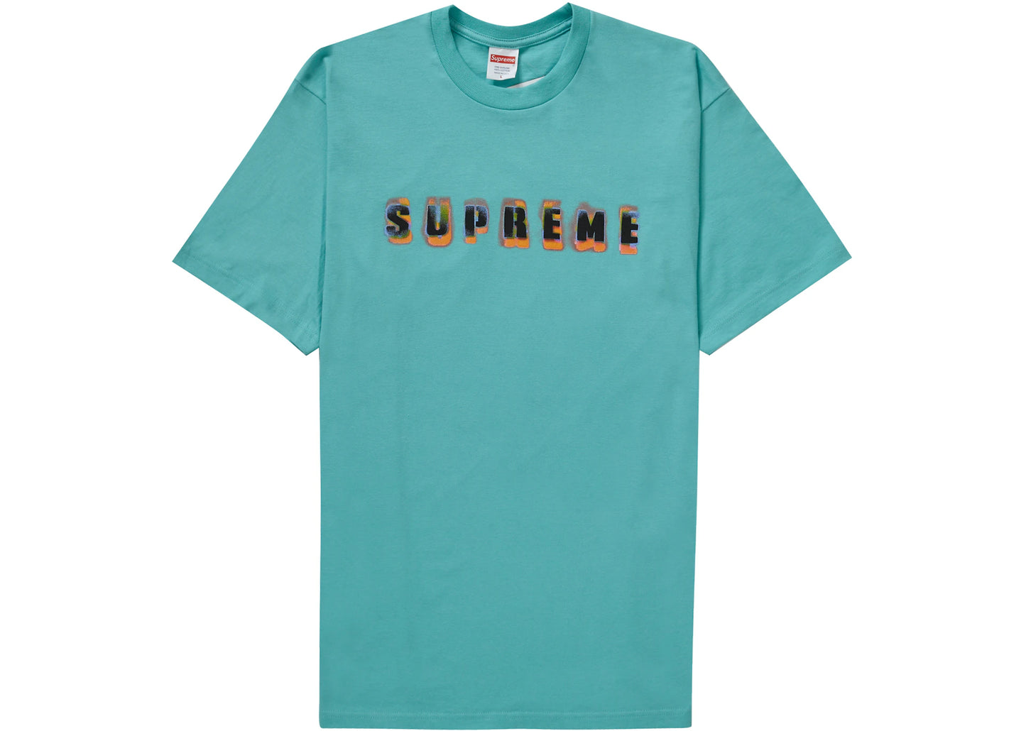 Supreme Stencil Tee Teal